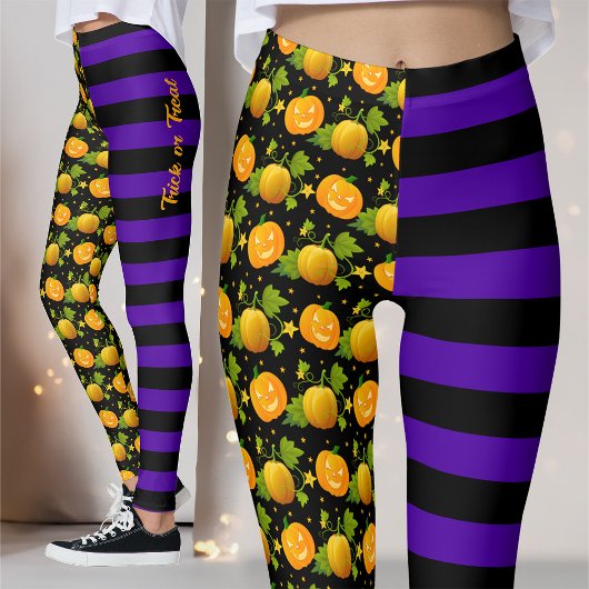 Halloween pompoenjack of lantaarntruc of tepel leggings