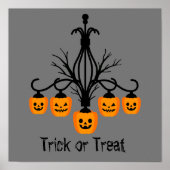 Halloween pompoenkandelaar poster (Voorkant)