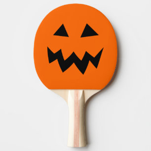 Halloween pompoenkop carmering pongpeddel tafeltennisbatje