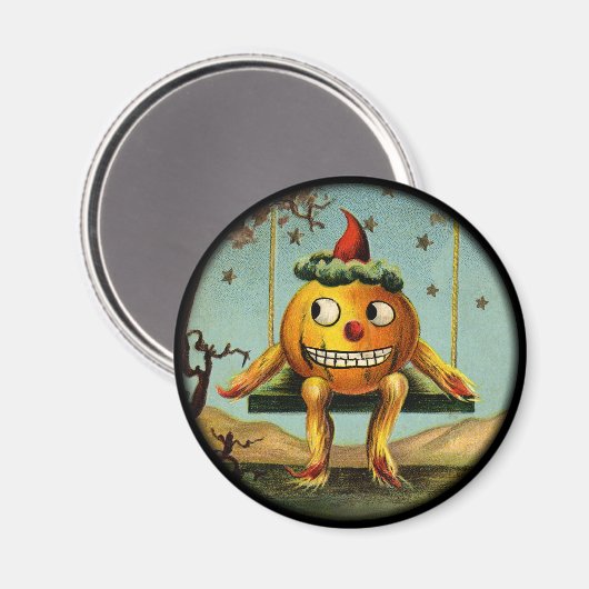  Halloween pompoenmagneet Magneet (Voorkant / Achterkant)
