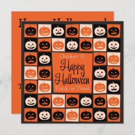 Halloween pompoenmozaïek kaart