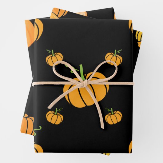 Halloween-pompoenpakpapier Inpakpapier Vel (In situ)