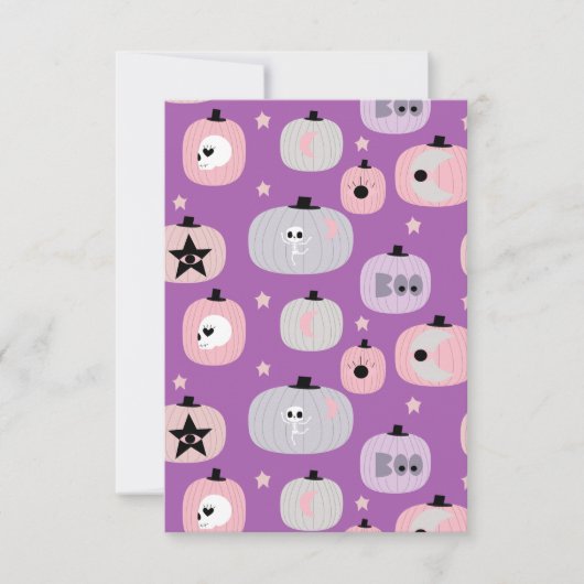 Halloween pompoenpastel paars (Voorkant)
