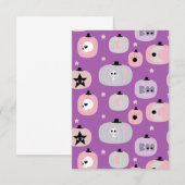 Halloween pompoenpastel paars (Voorkant / Achterkant)