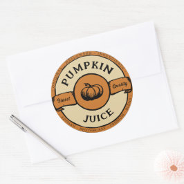 Halloween pompoensap label