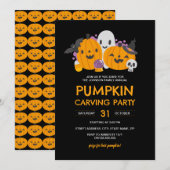Halloween Pompoensnijfeest  Kaart (Voorkant / Achterkant)