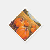 Halloween Pompoenveld Herfst Autumn Servet (Hoek)