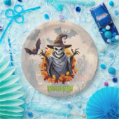 Halloween Pompoenveld Papieren Bordje (Feest)