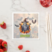 Halloween pompoenveld servet (Insitu)