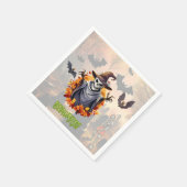 Halloween pompoenveld servet (Hoek)