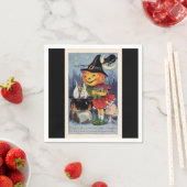  Halloween-pompoenwitboek Napkin Servetten (Insitu)