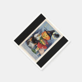  Halloween-pompoenwitboek Napkin Servetten (Hoek)