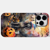 Halloween Poodle Met Pompoenen Eng Case-Mate iPhone Case (Achterkant (horizontaal))