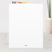 Halloween Poodle Met Pompoenen Griezelen Kaart (Achterkant)