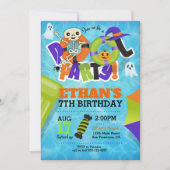 Halloween Pool Party Uitnodiging (Voorkant)