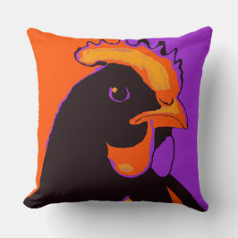 Halloween Pop Art Chicken Pillow Kussen