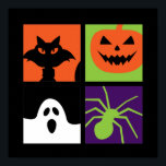 Halloween Pop Art Pumpkin Black Cat Spider Ghost Poster<br><div class="desc">Pumpkin Black Cat Spider en Ghost Halloween Pop Art. Grappig Halloween kostume design om te draag als je naar de Trick or treat gaat. Deze griezelige en freaky koopwaar is geweldig voor een spookachtig nachtfeest in Halloween met een angstaanjagend spook- of horrorfilmthema. Ga goed met je Halloween decoratie van Jack...</div>