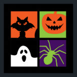 Halloween Pop Art Pumpkin Black Cat Spider Ghost Poster<br><div class="desc">Pumpkin Black Cat Spider en Ghost Halloween Pop Art. Grappig Halloween kostume design om te draag als je naar de Trick or treat gaat. Deze griezelige en freaky koopwaar is geweldig voor een spookachtig nachtfeest in Halloween met een angstaanjagend spook- of horrorfilmthema. Ga goed met je Halloween decoratie van Jack...</div>