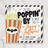 Halloween Popcorn Gift Labels (Voorkant)