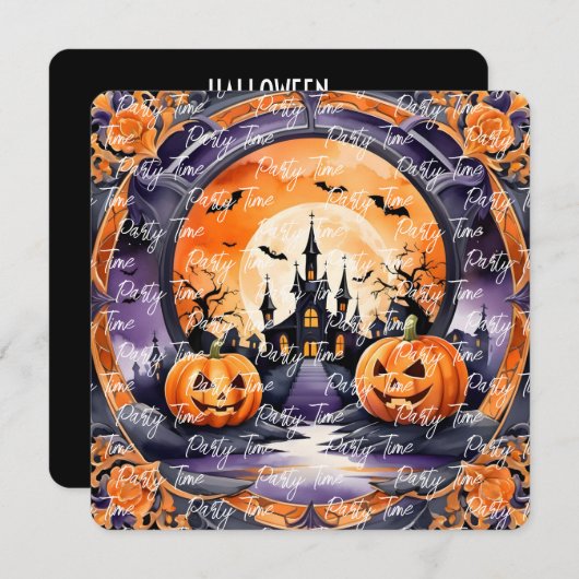 Halloween Populair Pompoen Herfst Collectie Kaart (Voorkant / Achterkant)