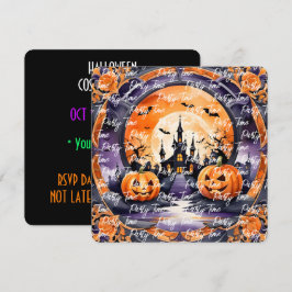 Halloween Populair Pompoen Herfst Collectie Kaart