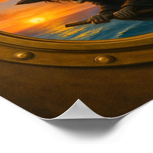 Halloween Porthole Poster (Hoek)