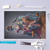 Halloween Portret, een monster en zijn bruid Tissuepapier (Craft)