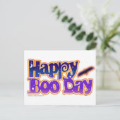 Halloween Post Cards - Happy Boo Day Art Briefkaart (Staand voorkant)