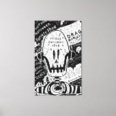 Halloween poster design canvas afdruk (Voorkant)
