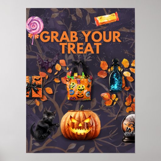 Halloween Poster - Geweldig voor Trick or treat De (Voorkant)