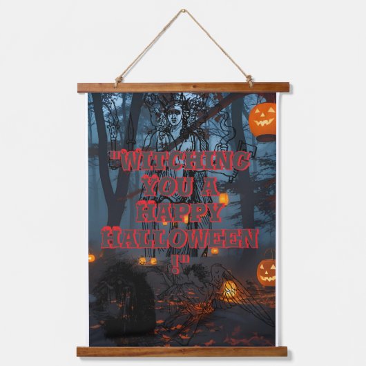 Halloween poster hangend wandkleed (Voorkant)