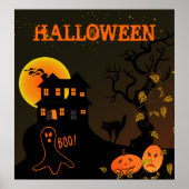 Halloween-Poster in Haunted House Poster (Voorkant)