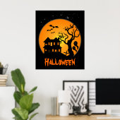 Halloween-Poster in Haunted House Poster (Thuiskantoor)
