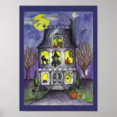 Halloween-Poster in Haunted House Poster (Voorkant)