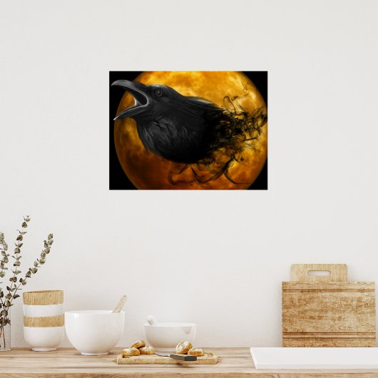 Halloween Poster-Raven Poster (Keuken)