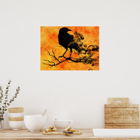 Halloween Poster-Raven Poster (Keuken)