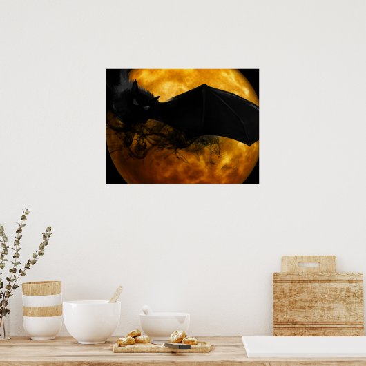 Halloween Poster-Scary Bat Poster (Keuken)