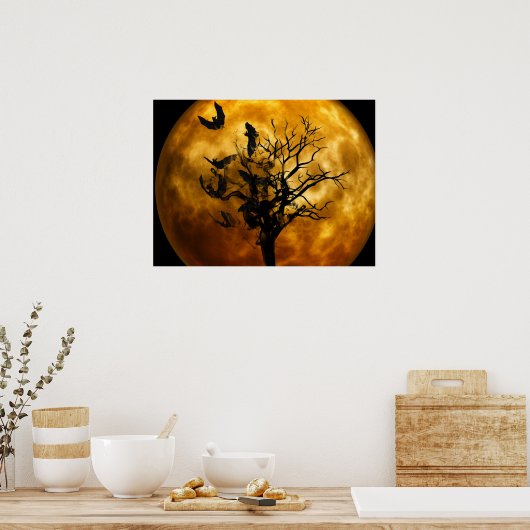 Halloween Poster-Scary Bats Poster (Keuken)