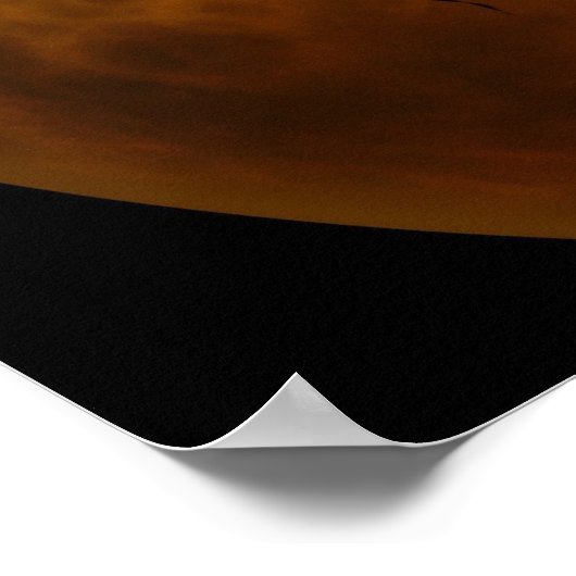 Halloween Poster-Scary Moon Face Poster (Hoek)