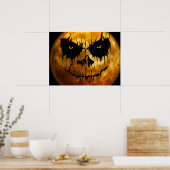 Halloween Poster-Scary Moon Face Poster (Keuken)