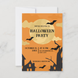 Halloween Poster Sinaasappel Kaart