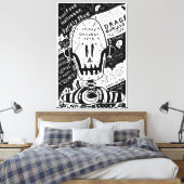 Halloween-posterontwerp Canvas Afdruk (Insitu (Slaapkamer))