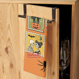 Halloween postzegel Collectie Theedoek
