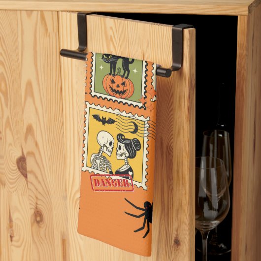  Halloween postzegel Collectie Theedoek (Derde Gevouwen)