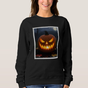 Halloween postzegel Hoodie Unisex Streetwear Trui