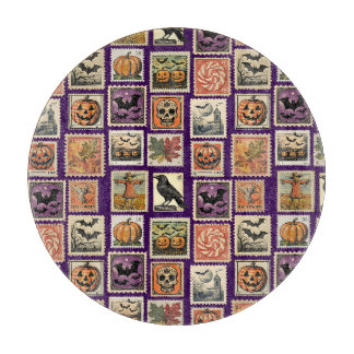 Halloween Postzegel Stempel Patroon Snijplank