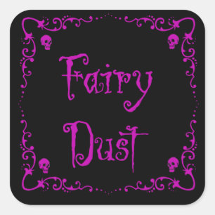Halloween Potion Ingrediënten Fairy Dust Vierkante Sticker
