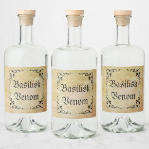 Halloween Potion Ingrediënten Likeurfles Etiket