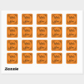 Halloween Potion Ingrediënten Witch Ashes Vierkante Sticker (Vel)