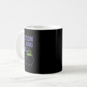Halloween Potion Parking Only Cauldron Graphic Koffiemok (Voorkant links)